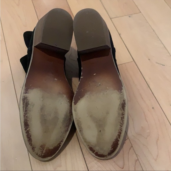 Black Block Heel Suede Ankle Boot - Picture 4 of 4